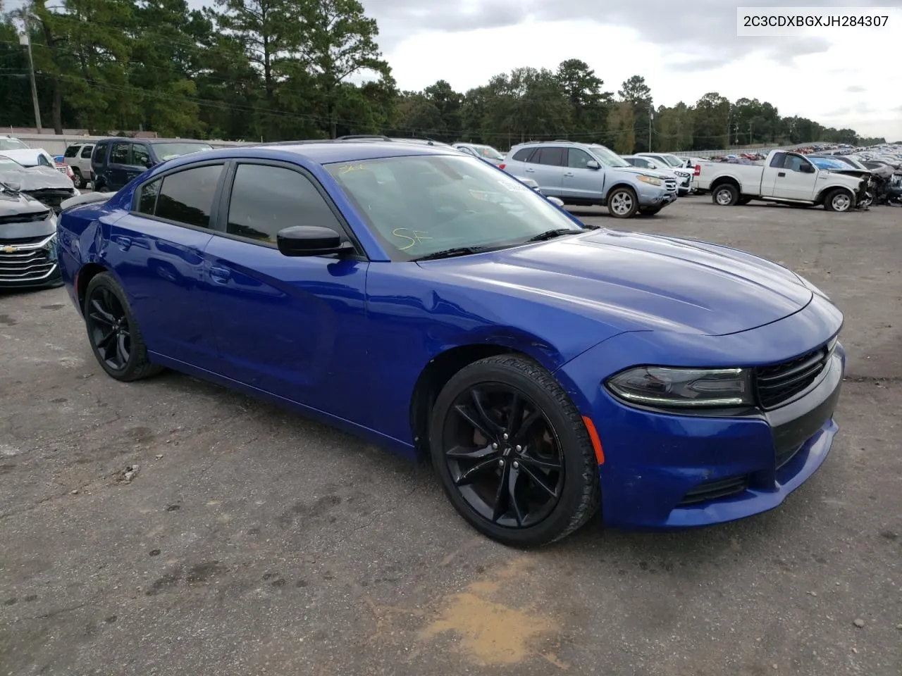 2018 Dodge Charger Sxt VIN: 2C3CDXBGXJH284307 Lot: 76026574