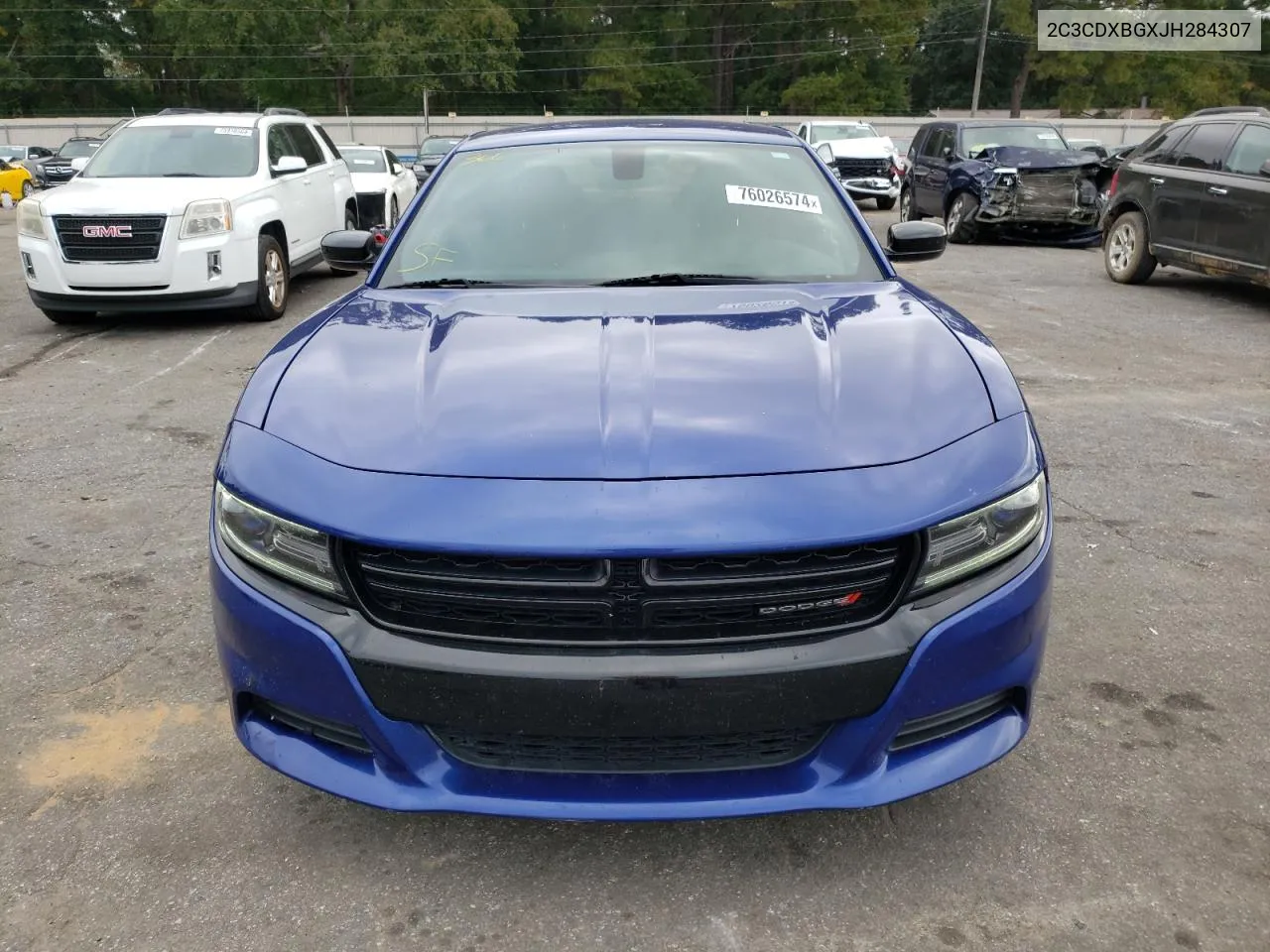 2018 Dodge Charger Sxt VIN: 2C3CDXBGXJH284307 Lot: 76026574