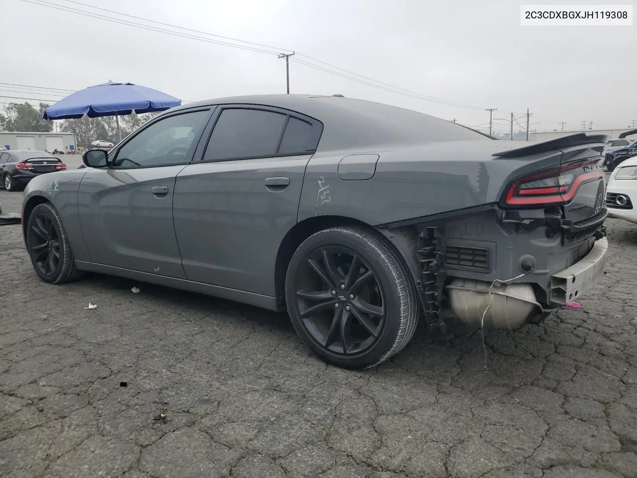 2C3CDXBGXJH119308 2018 Dodge Charger Sxt