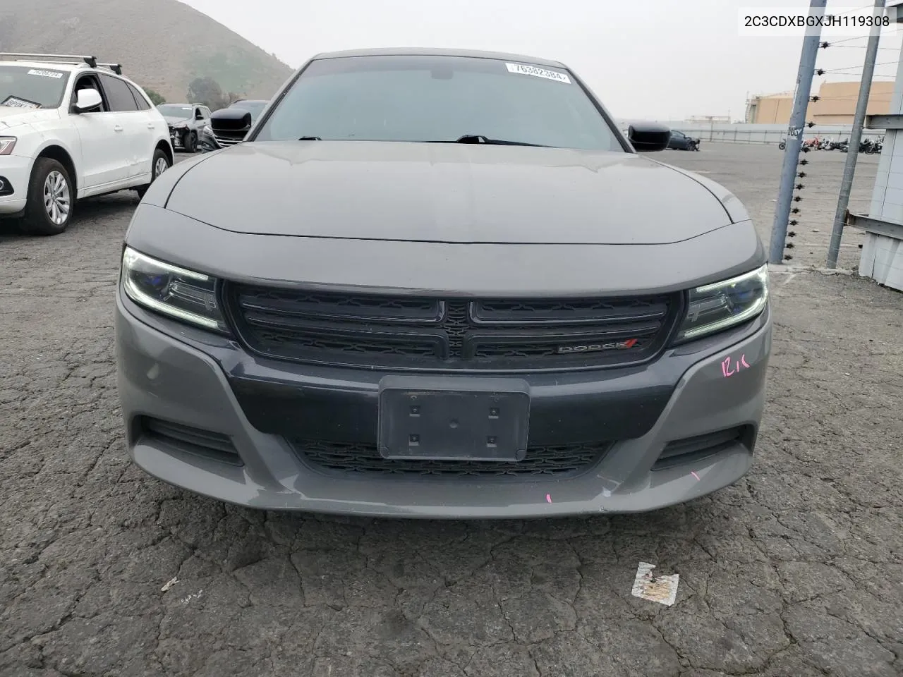 2018 Dodge Charger Sxt VIN: 2C3CDXBGXJH119308 Lot: 76382384