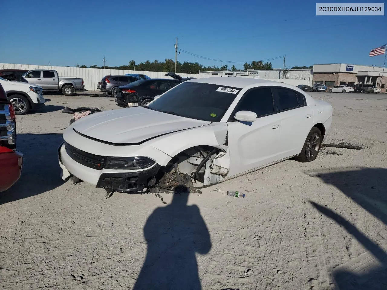 2018 Dodge Charger Sxt Plus VIN: 2C3CDXHG6JH129034 Lot: 76502064