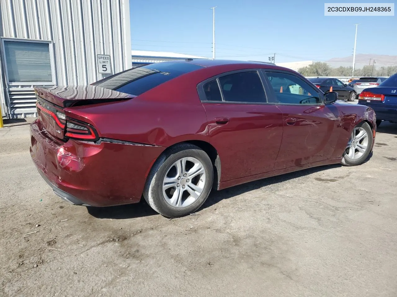 2018 Dodge Charger Sxt VIN: 2C3CDXBG9JH248365 Lot: 76540504