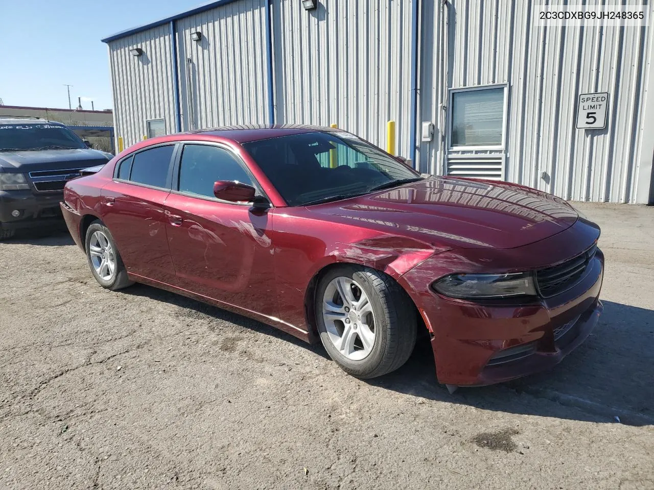 2018 Dodge Charger Sxt VIN: 2C3CDXBG9JH248365 Lot: 76540504