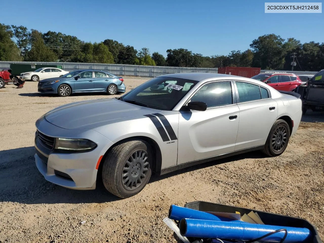 2018 Dodge Charger Police VIN: 2C3CDXKT5JH212458 Lot: 77027944