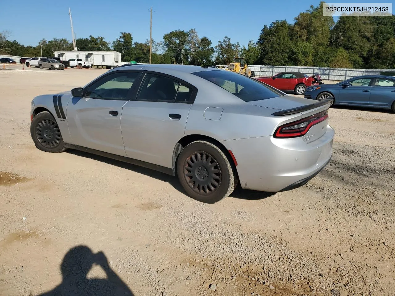 2018 Dodge Charger Police VIN: 2C3CDXKT5JH212458 Lot: 77027944