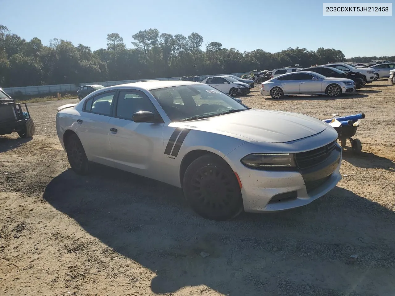 2018 Dodge Charger Police VIN: 2C3CDXKT5JH212458 Lot: 77027944