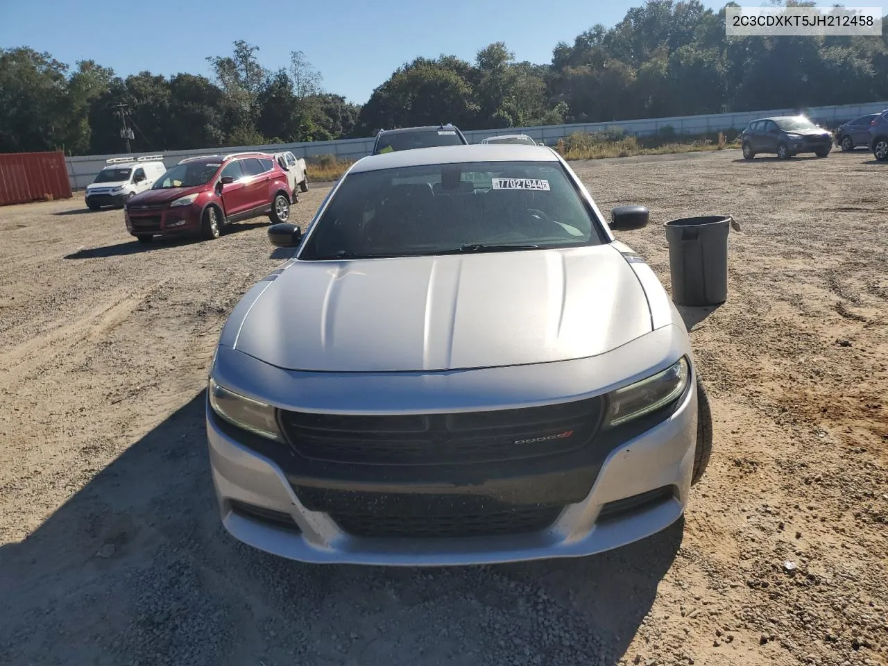 2018 Dodge Charger Police VIN: 2C3CDXKT5JH212458 Lot: 77027944