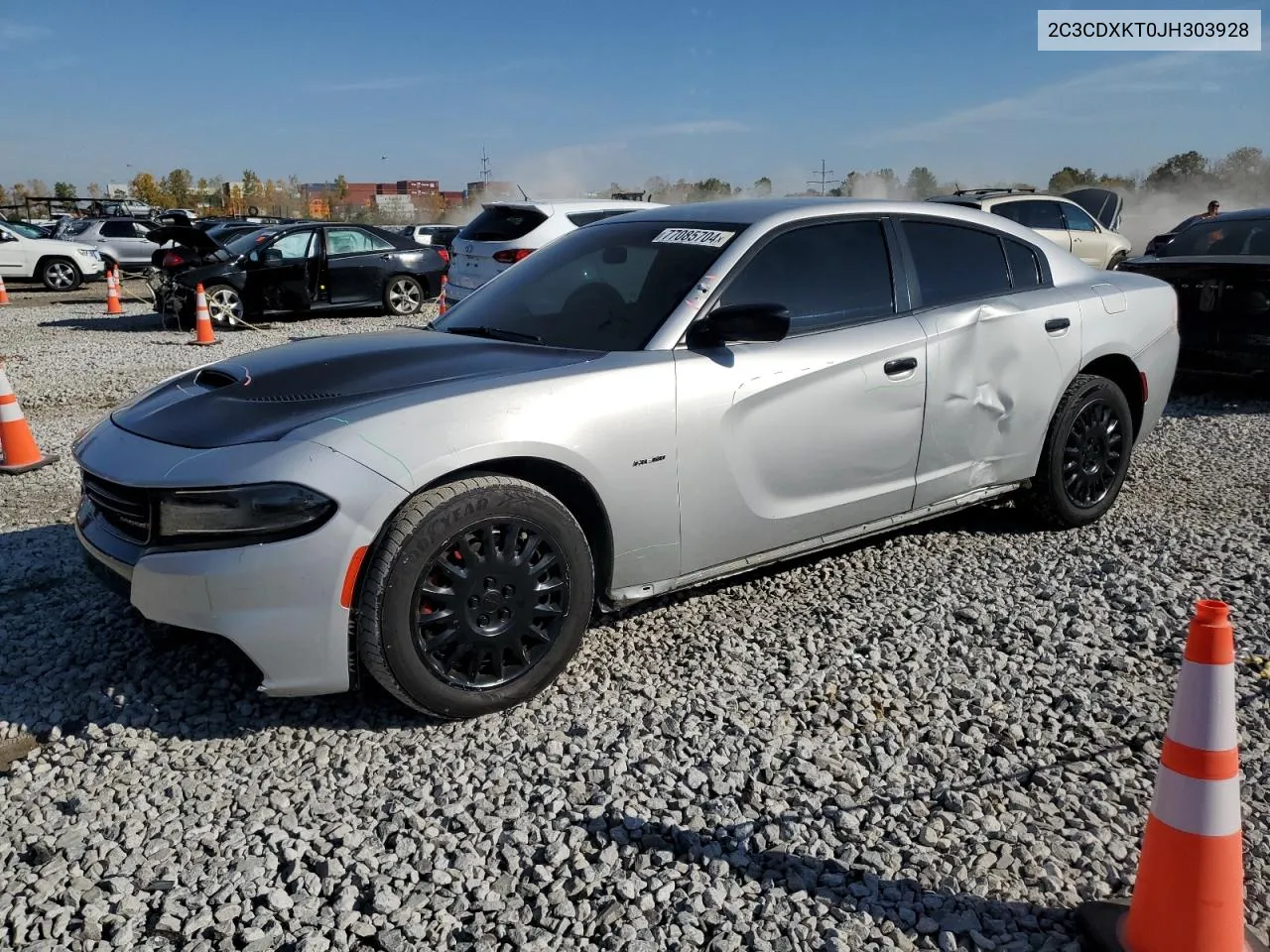 2018 Dodge Charger Police VIN: 2C3CDXKT0JH303928 Lot: 77085704