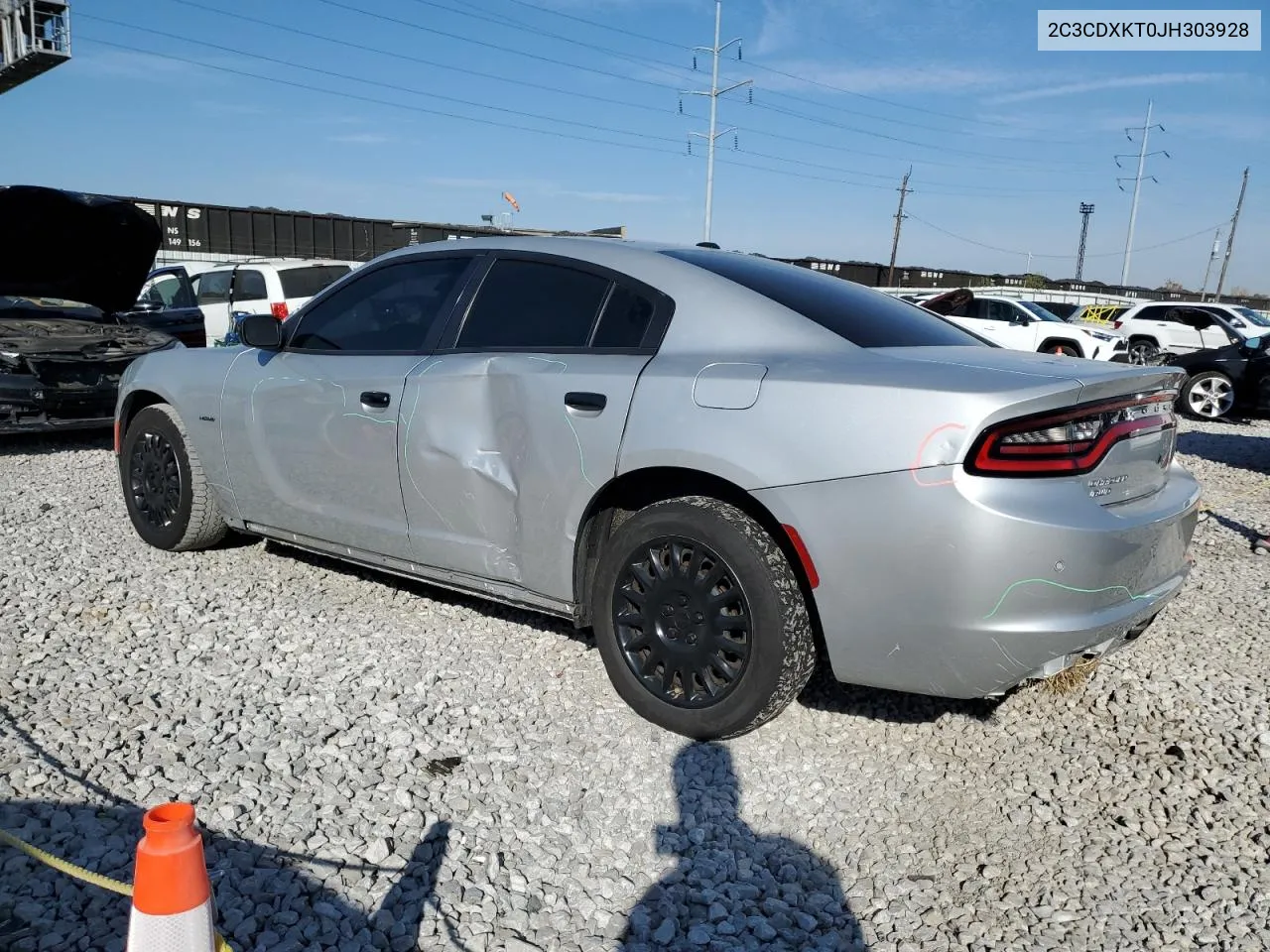 2018 Dodge Charger Police VIN: 2C3CDXKT0JH303928 Lot: 77085704