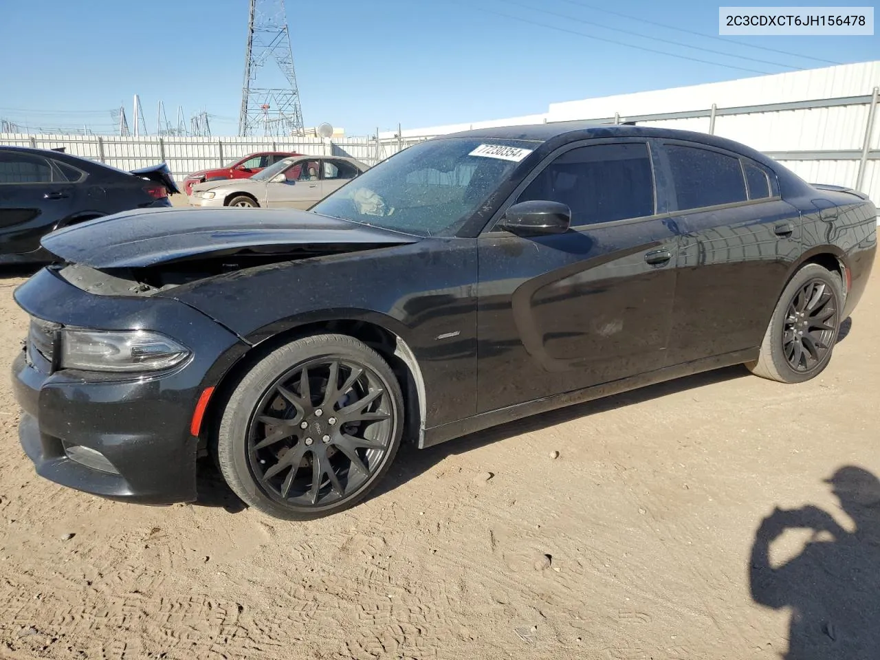 2018 Dodge Charger R/T VIN: 2C3CDXCT6JH156478 Lot: 77230354