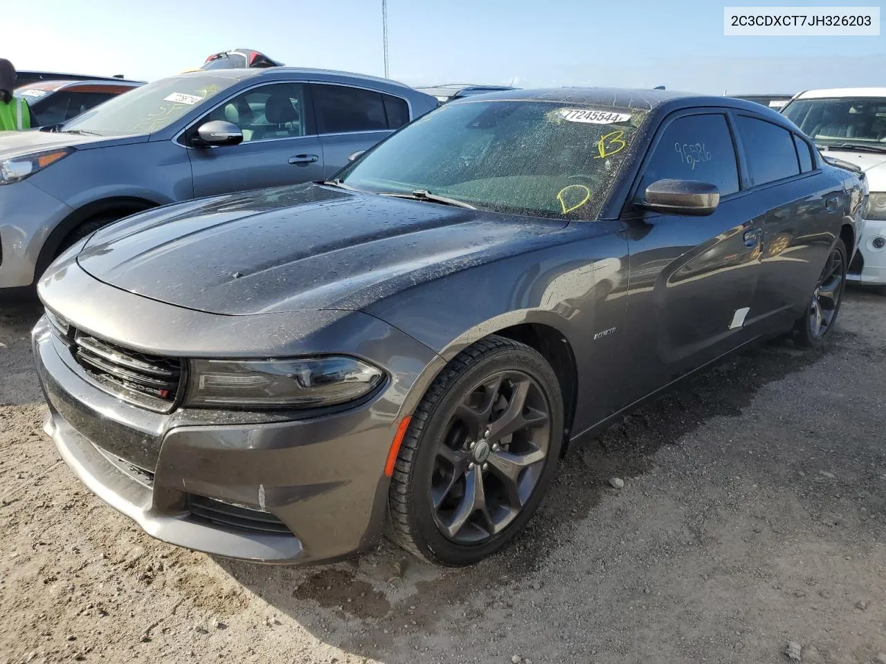 2018 Dodge Charger R/T VIN: 2C3CDXCT7JH326203 Lot: 77245544