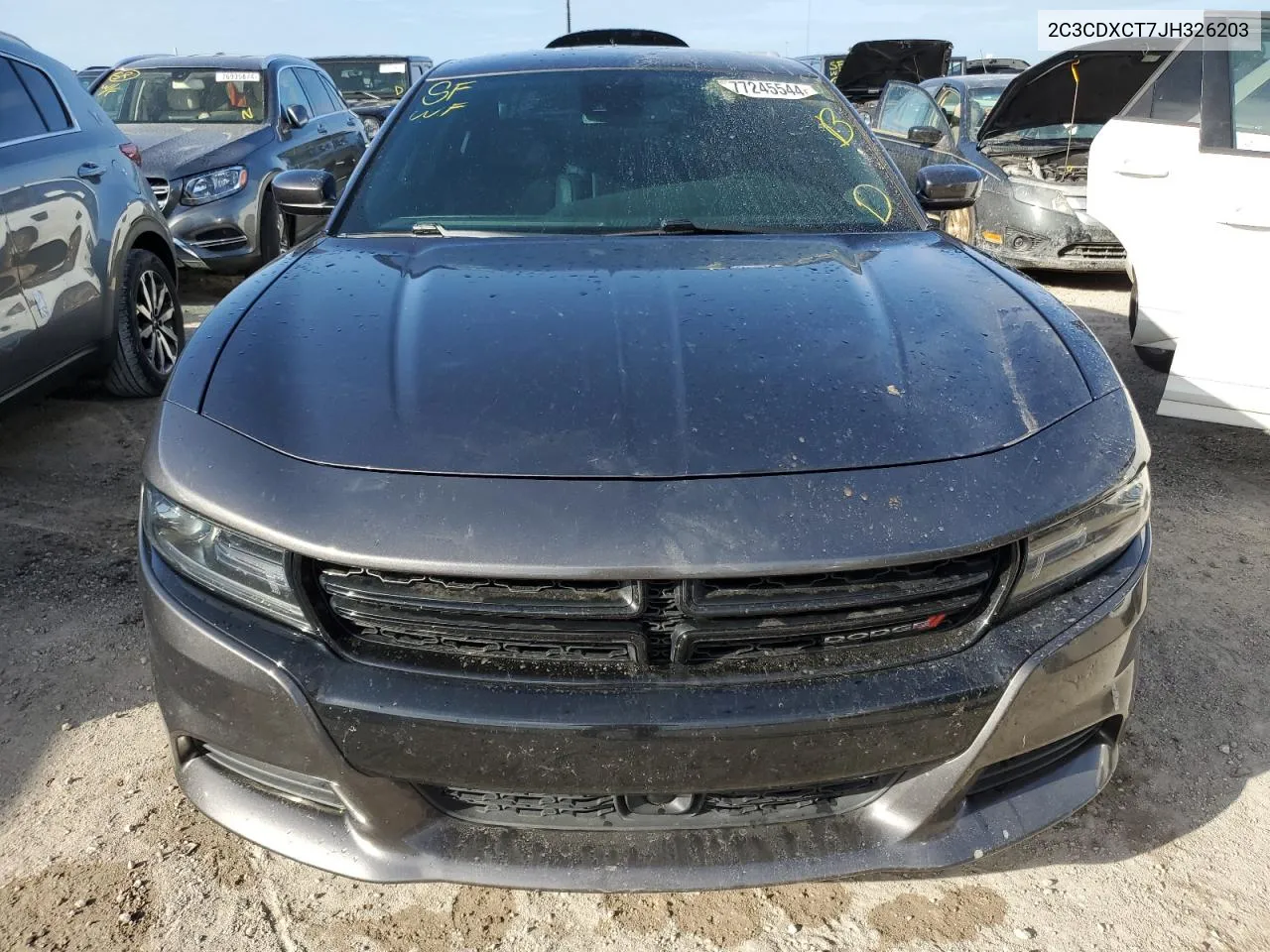 2018 Dodge Charger R/T VIN: 2C3CDXCT7JH326203 Lot: 77245544