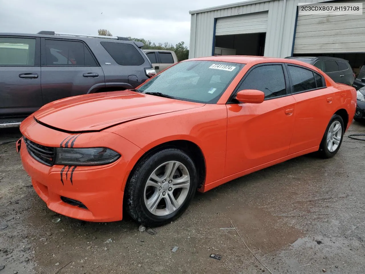 2018 Dodge Charger Sxt VIN: 2C3CDXBG7JH197108 Lot: 77411974