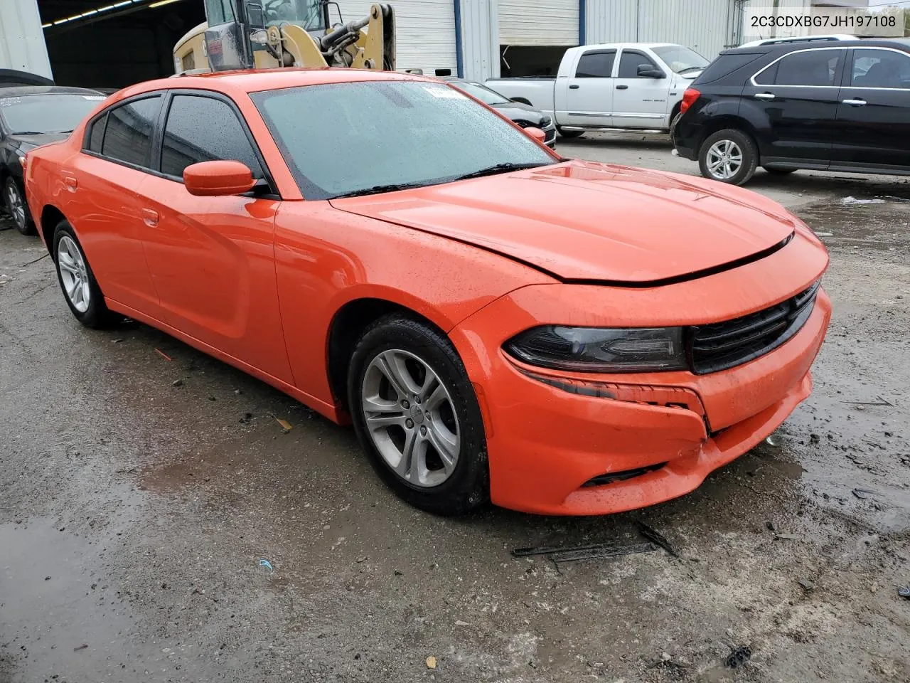 2018 Dodge Charger Sxt VIN: 2C3CDXBG7JH197108 Lot: 77411974