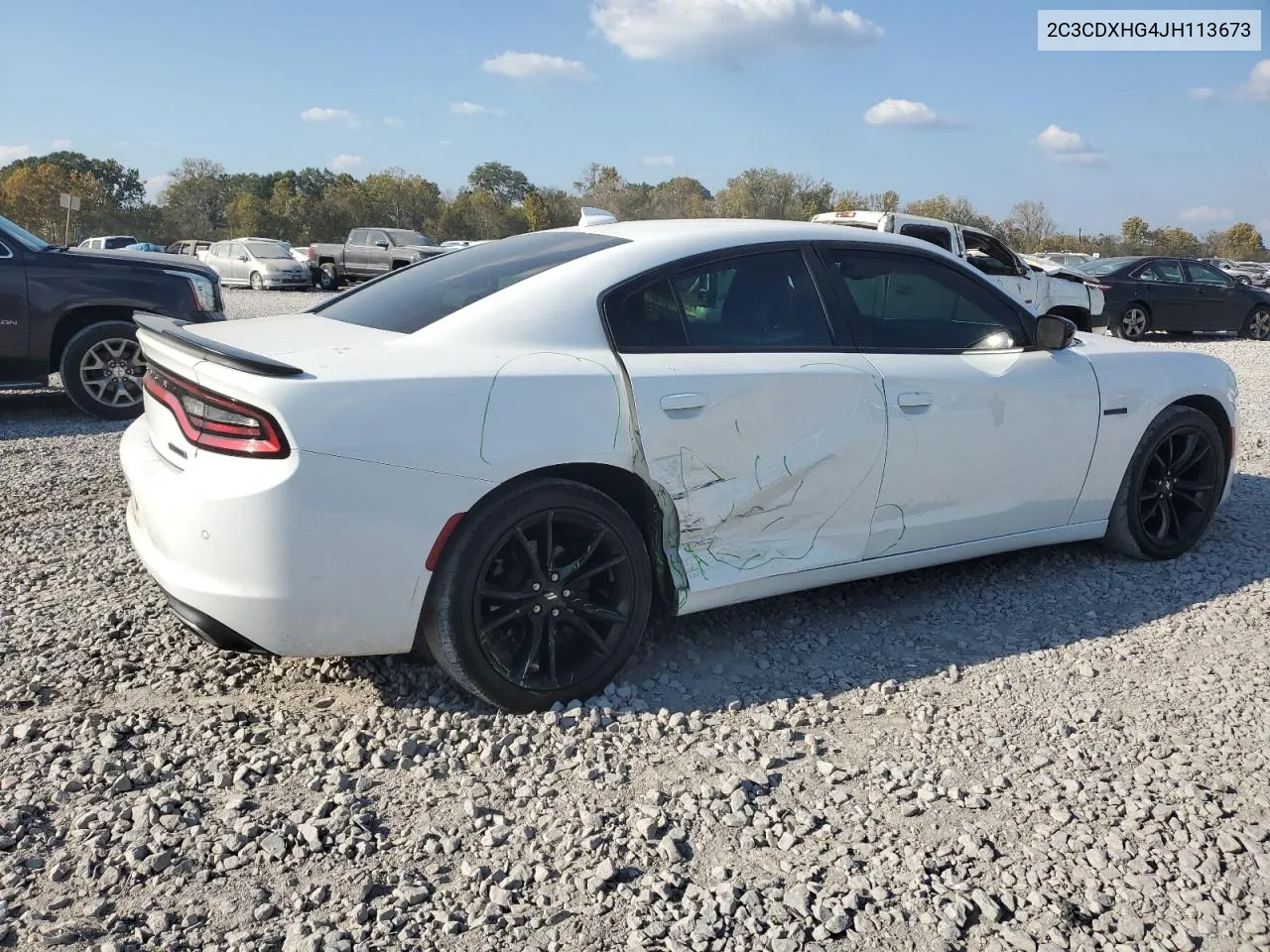 2018 Dodge Charger Sxt Plus VIN: 2C3CDXHG4JH113673 Lot: 77588384