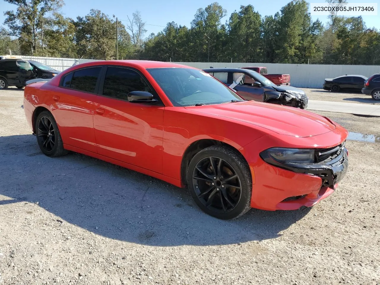 2018 Dodge Charger Sxt VIN: 2C3CDXBG5JH173406 Lot: 77649594