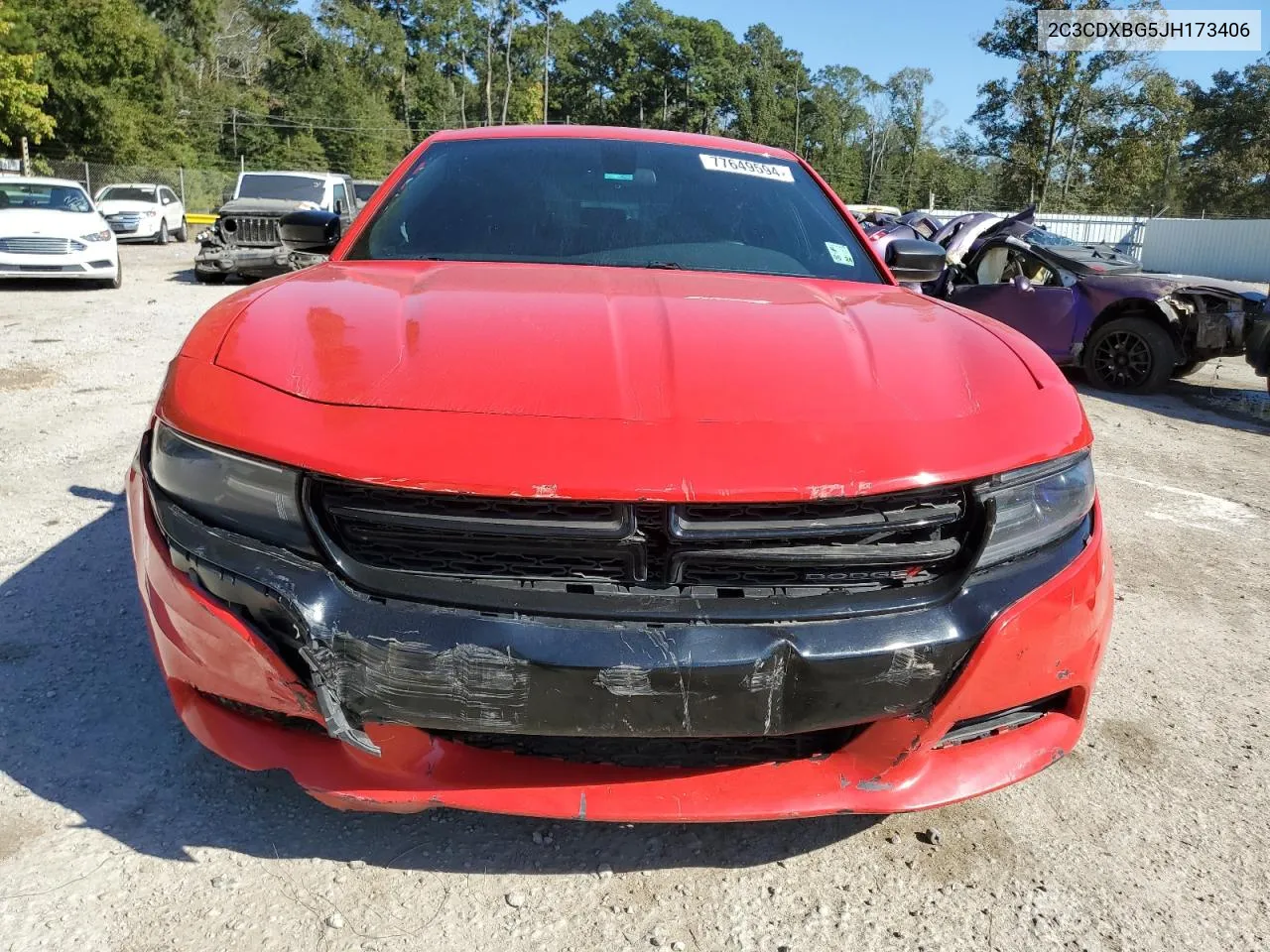 2018 Dodge Charger Sxt VIN: 2C3CDXBG5JH173406 Lot: 77649594