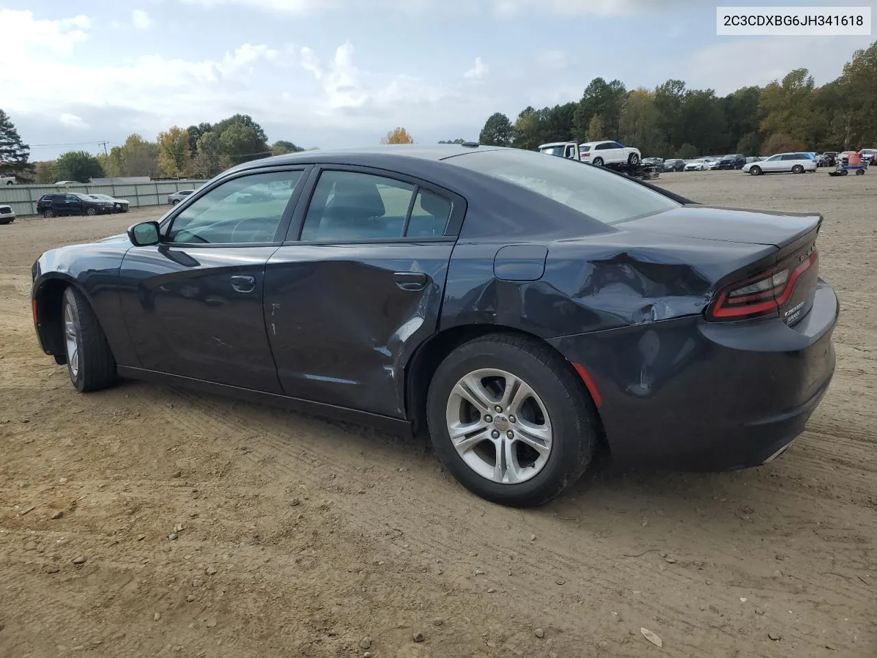 2018 Dodge Charger Sxt VIN: 2C3CDXBG6JH341618 Lot: 77956584