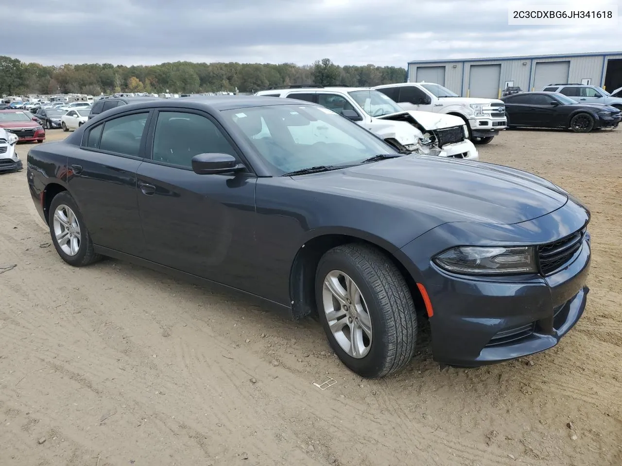 2018 Dodge Charger Sxt VIN: 2C3CDXBG6JH341618 Lot: 77956584