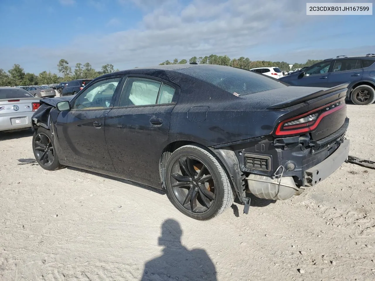 2018 Dodge Charger Sxt VIN: 2C3CDXBG1JH167599 Lot: 78051254