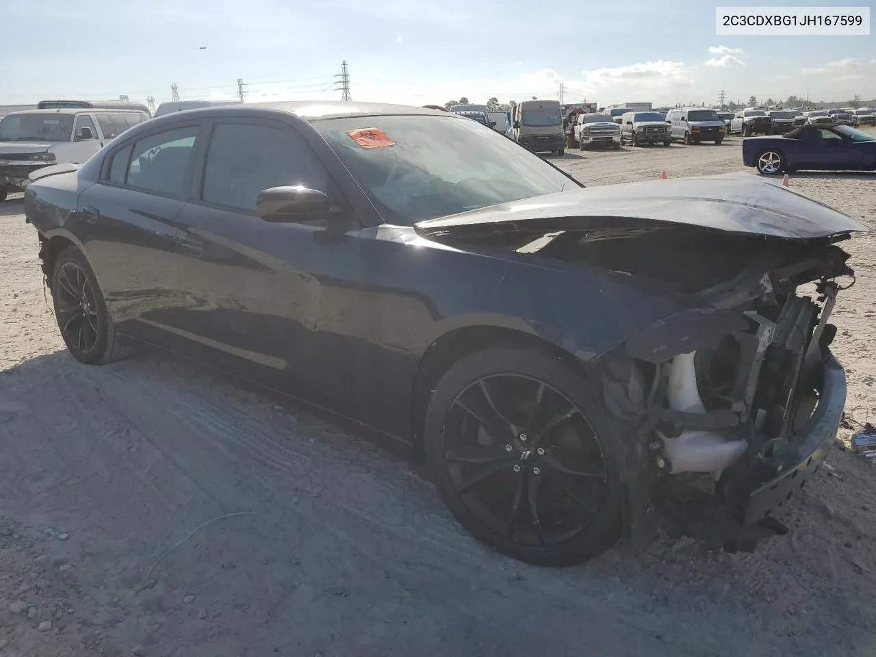 2018 Dodge Charger Sxt VIN: 2C3CDXBG1JH167599 Lot: 78051254