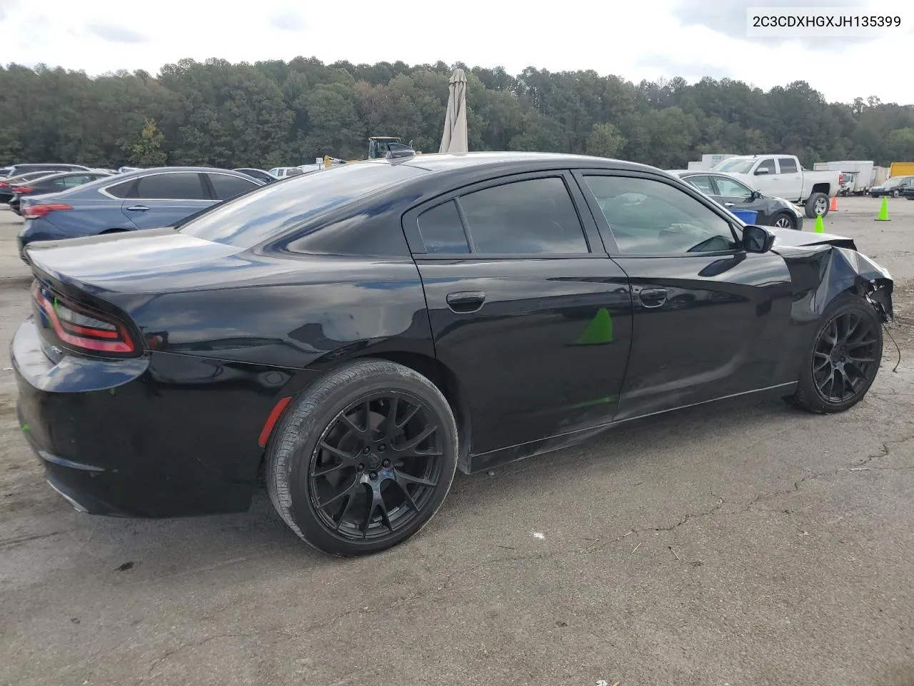 2018 Dodge Charger Sxt Plus VIN: 2C3CDXHGXJH135399 Lot: 78140654