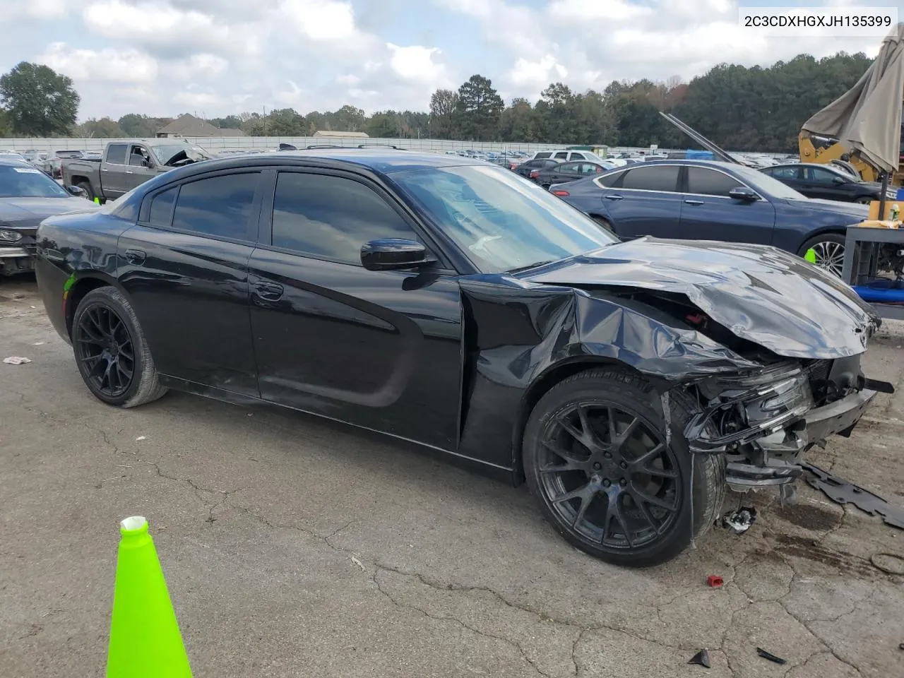 2018 Dodge Charger Sxt Plus VIN: 2C3CDXHGXJH135399 Lot: 78140654