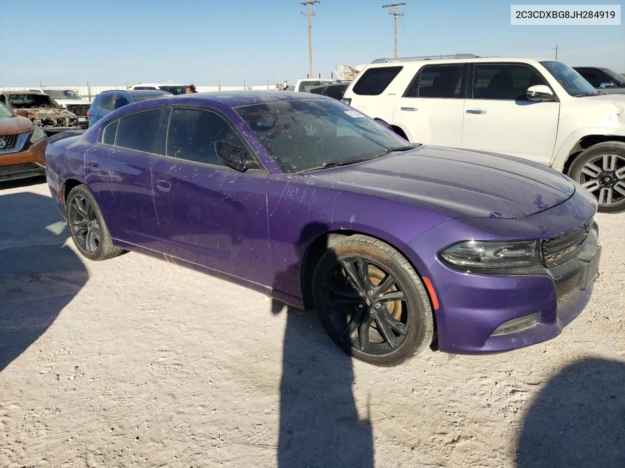 2018 Dodge Charger Sxt VIN: 2C3CDXBG8JH284919 Lot: 78232604