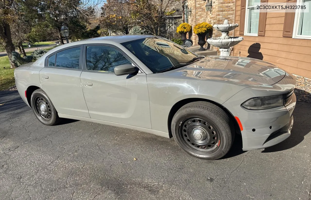 2018 Dodge Charger Police VIN: 2C3CDXKT5JH323785 Lot: 78303294