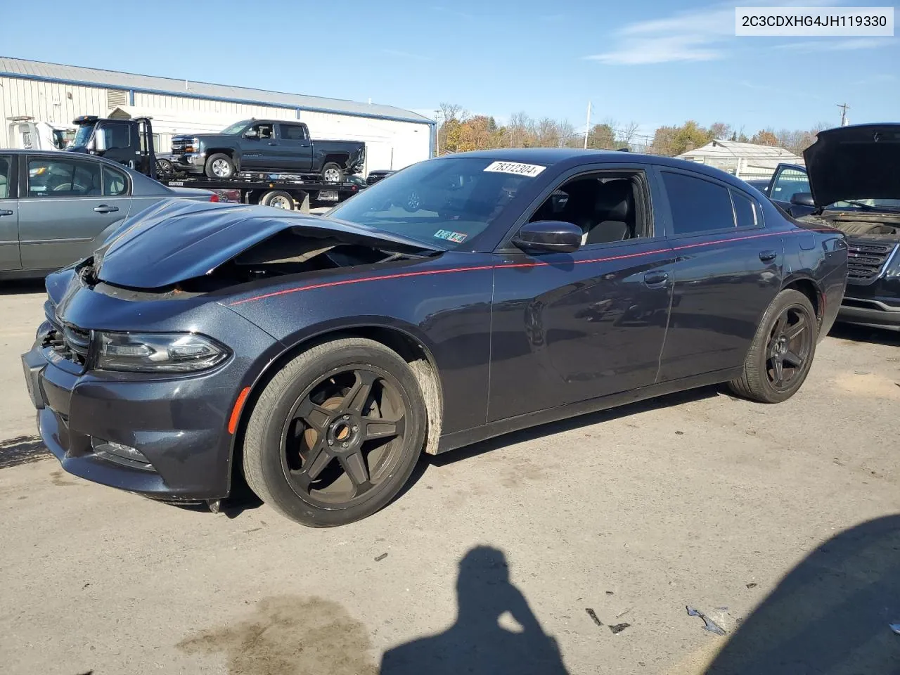 2018 Dodge Charger Sxt Plus VIN: 2C3CDXHG4JH119330 Lot: 78312304