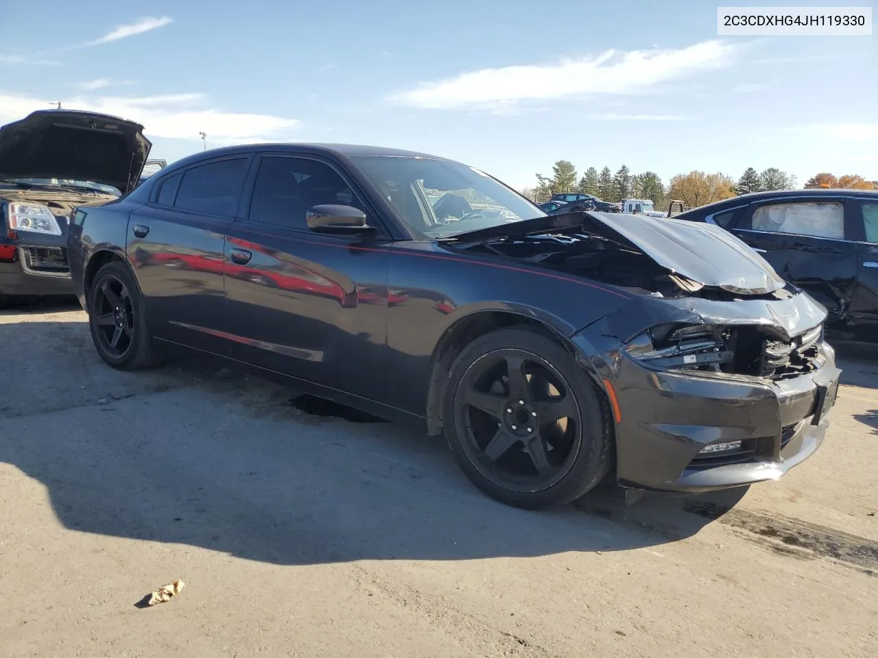 2018 Dodge Charger Sxt Plus VIN: 2C3CDXHG4JH119330 Lot: 78312304