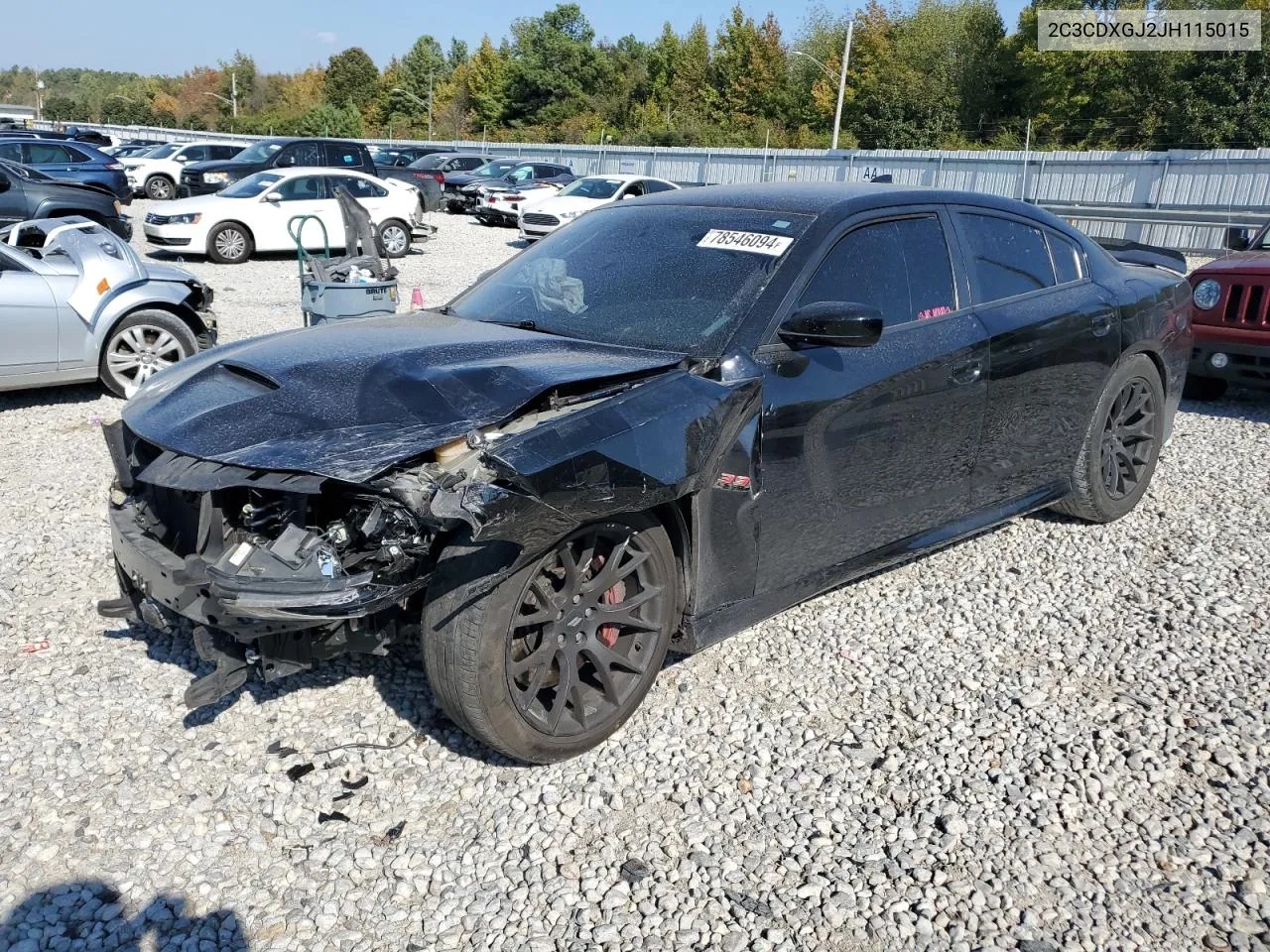 2018 Dodge Charger R/T 392 VIN: 2C3CDXGJ2JH115015 Lot: 78546094