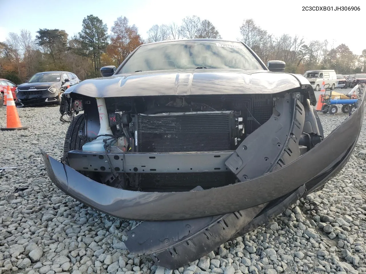 2018 Dodge Charger Sxt VIN: 2C3CDXBG1JH306906 Lot: 79079224