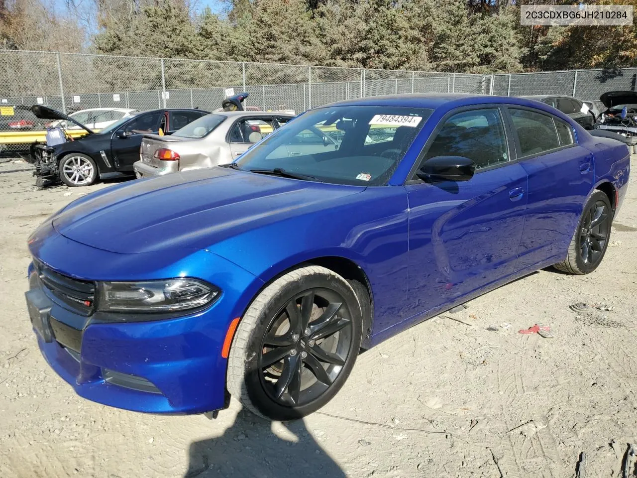 2018 Dodge Charger Sxt VIN: 2C3CDXBG6JH210284 Lot: 79484394