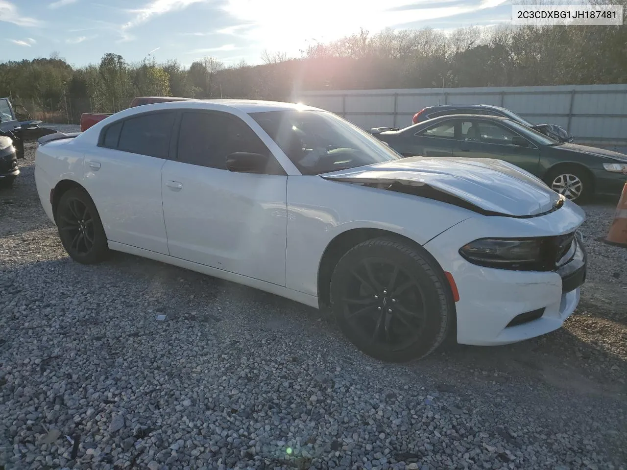 2018 Dodge Charger Sxt VIN: 2C3CDXBG1JH187481 Lot: 80146114