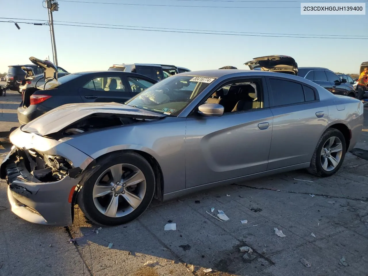 2018 Dodge Charger Sxt Plus VIN: 2C3CDXHG0JH139400 Lot: 80416774