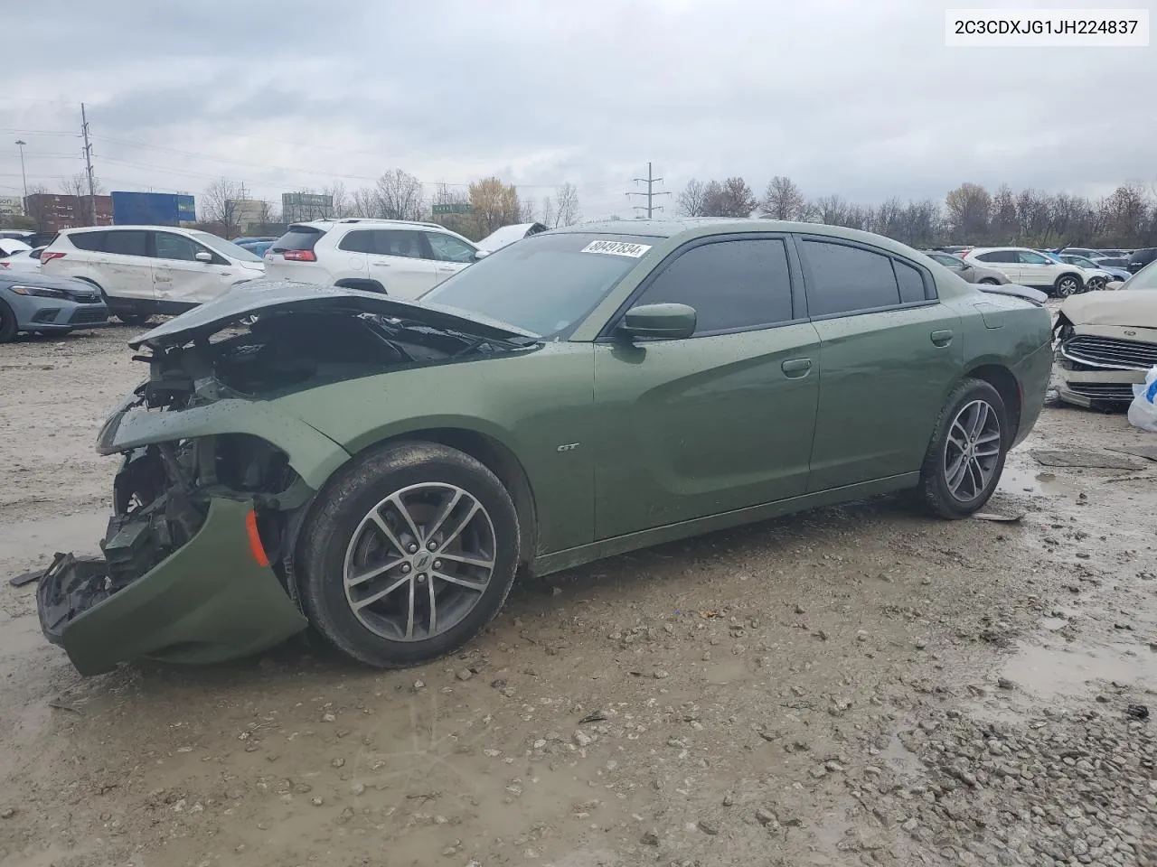 2018 Dodge Charger Gt VIN: 2C3CDXJG1JH224837 Lot: 80497834