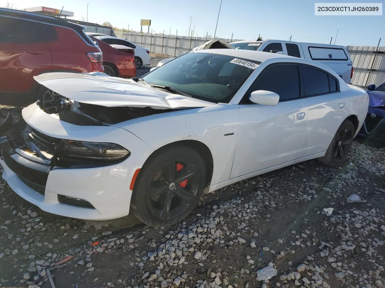 2018 Dodge Charger R/T VIN: 2C3CDXCT1JH260389 Lot: 80640154