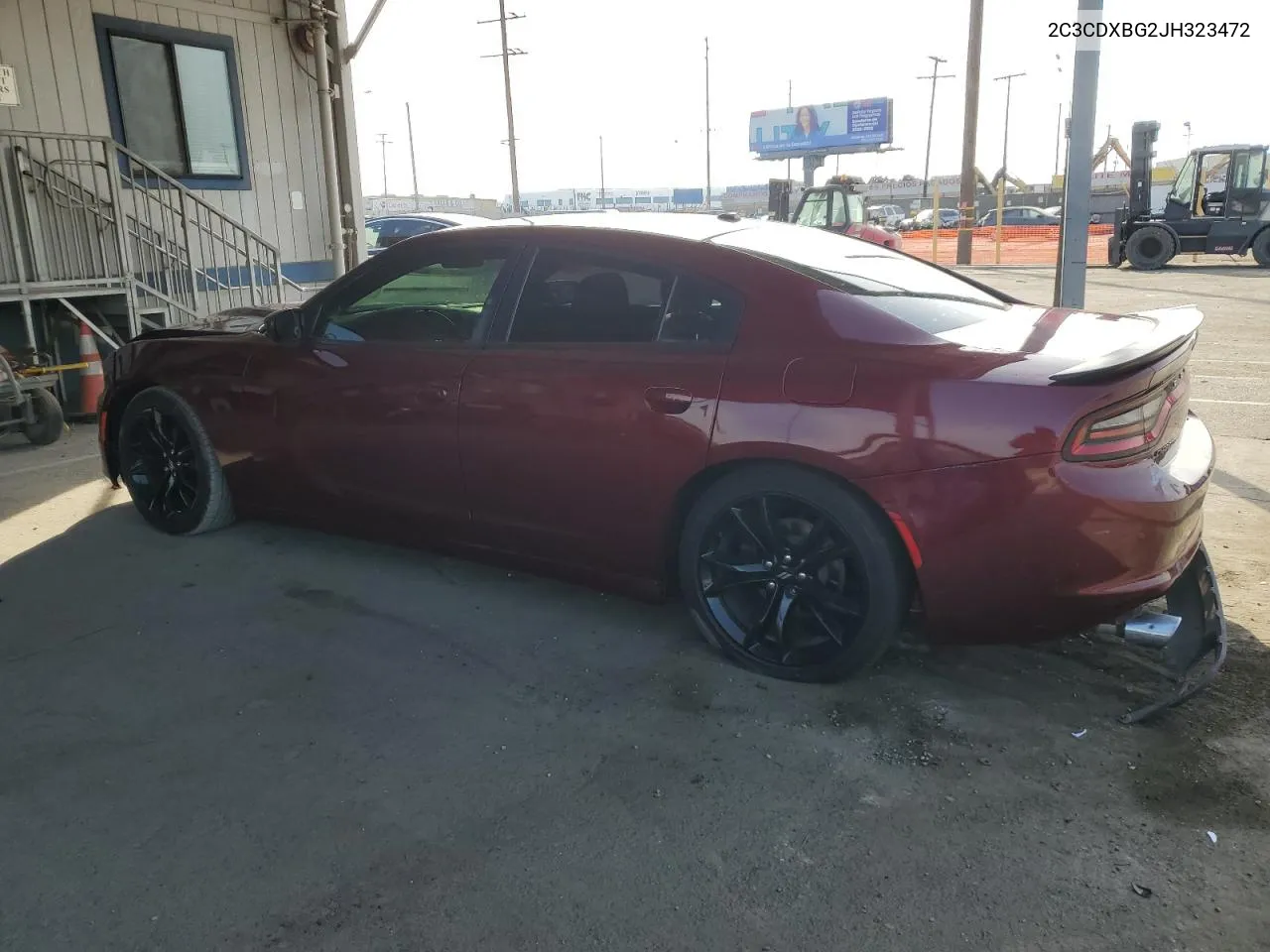 2018 Dodge Charger Sxt VIN: 2C3CDXBG2JH323472 Lot: 81303924