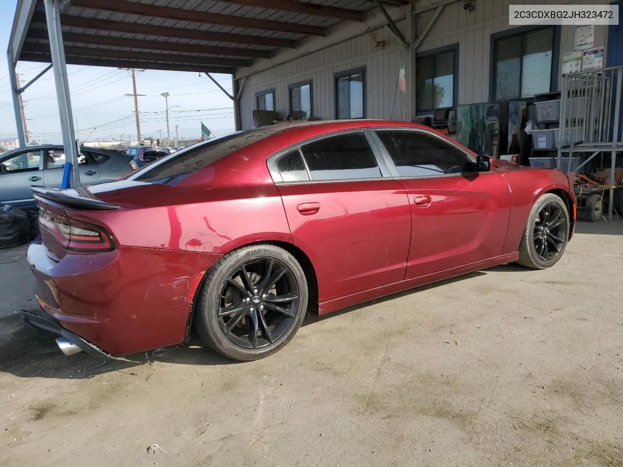 2018 Dodge Charger Sxt VIN: 2C3CDXBG2JH323472 Lot: 81303924