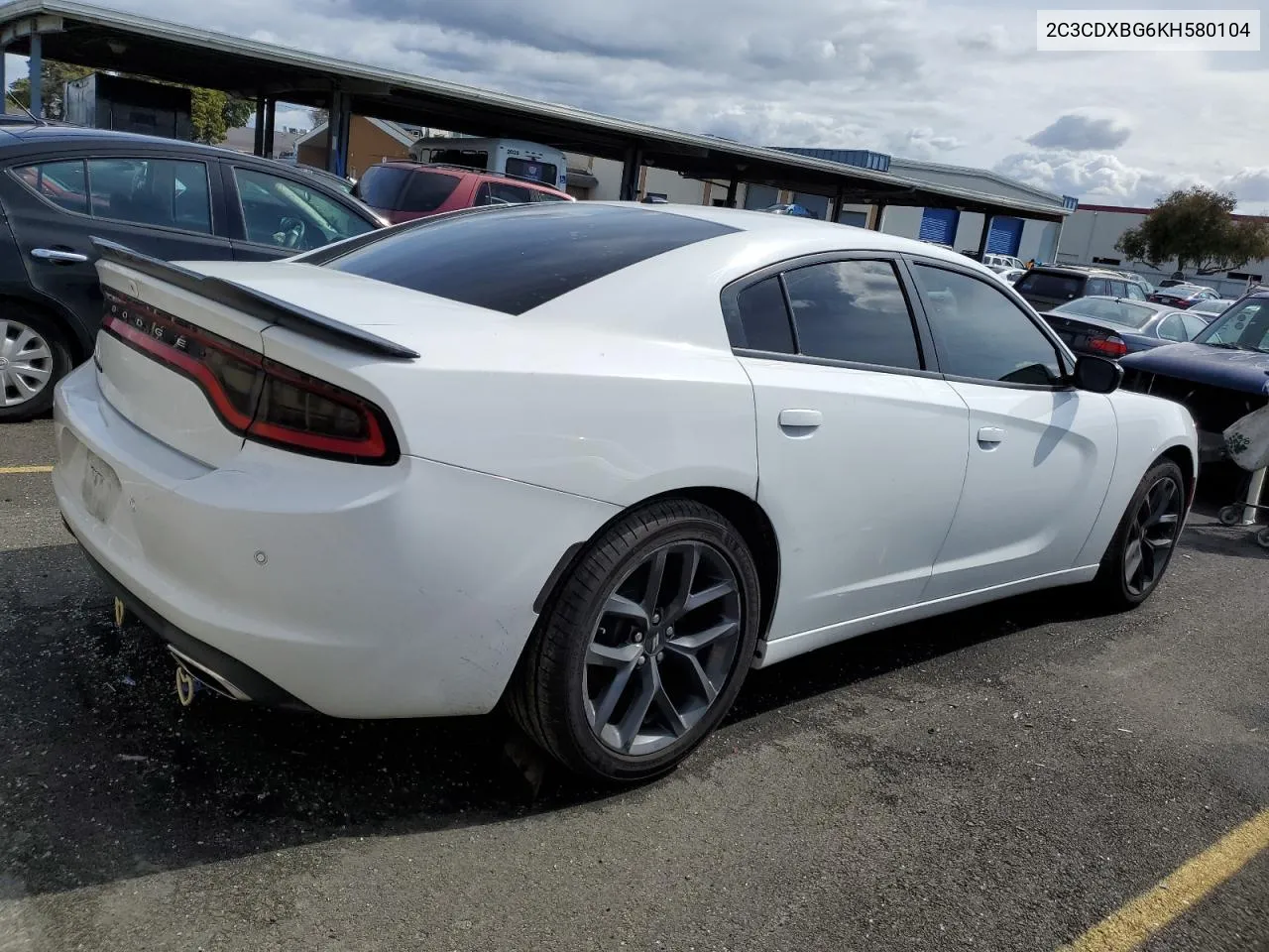 2019 Dodge Charger Sxt VIN: 2C3CDXBG6KH580104 Lot: 45369174