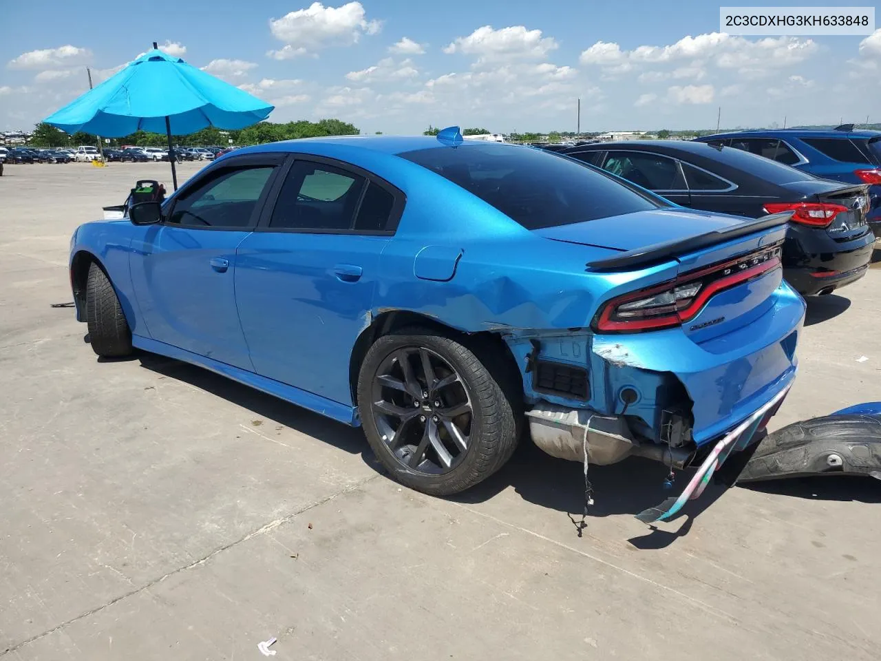 2019 Dodge Charger Gt VIN: 2C3CDXHG3KH633848 Lot: 52847254