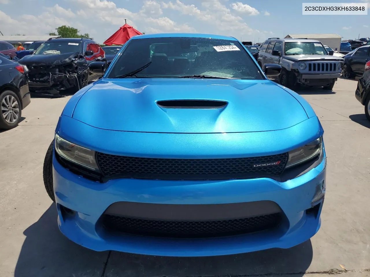 2019 Dodge Charger Gt VIN: 2C3CDXHG3KH633848 Lot: 52847254