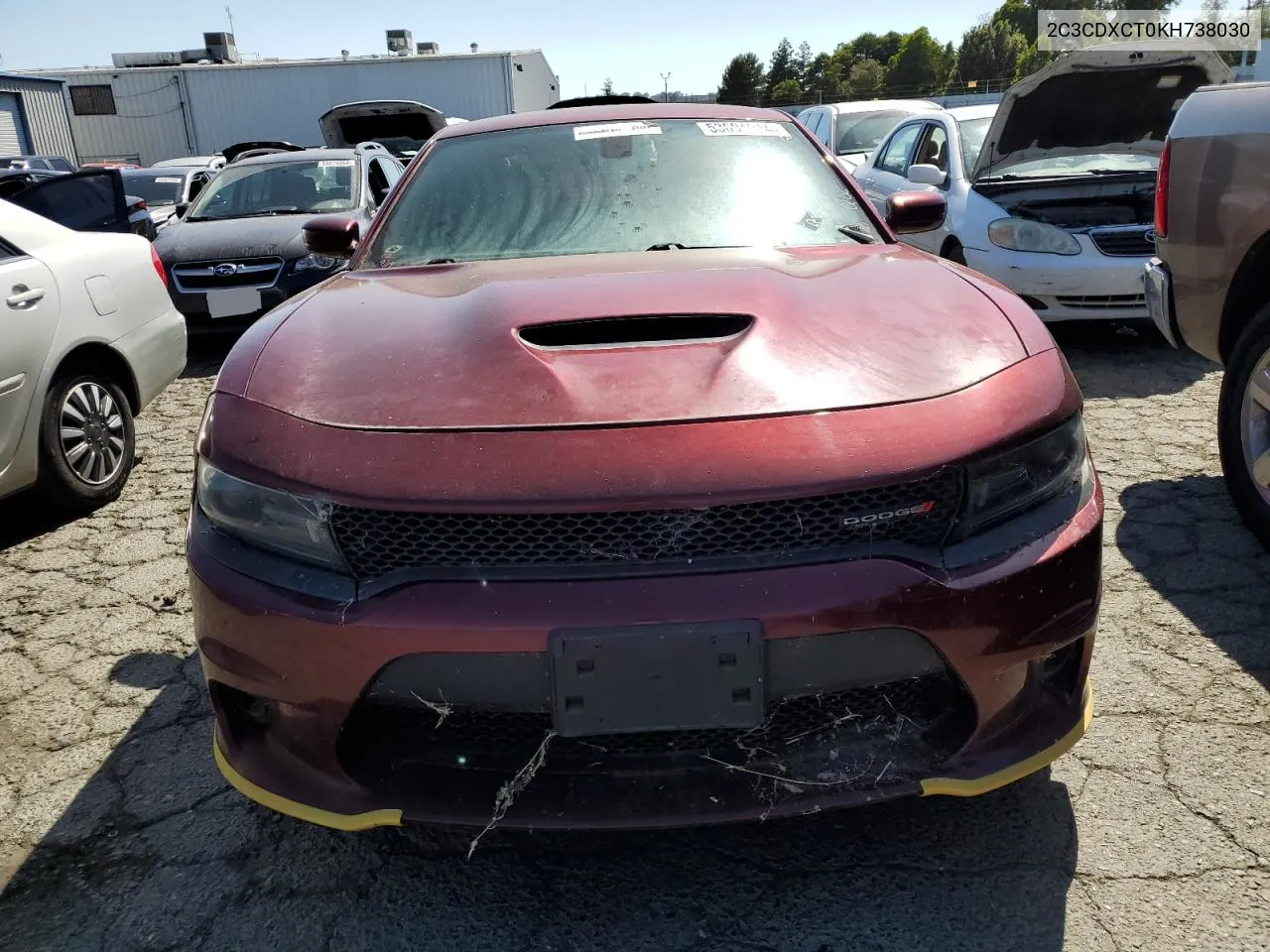 2C3CDXCT0KH738030 2019 Dodge Charger R/T