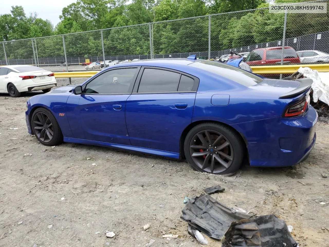 2019 Dodge Charger Scat Pack VIN: 2C3CDXGJ8KH599743 Lot: 54068334