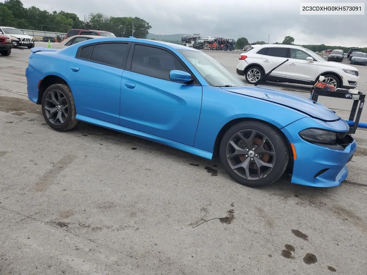 2019 Dodge Charger Gt VIN: 2C3CDXHG0KH573091 Lot: 54133964