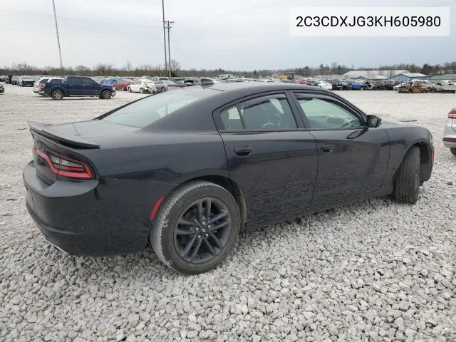 2019 Dodge Charger Sxt VIN: 2C3CDXJG3KH605980 Lot: 54669324