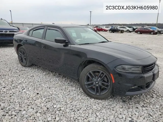 2C3CDXJG3KH605980 2019 Dodge Charger Sxt