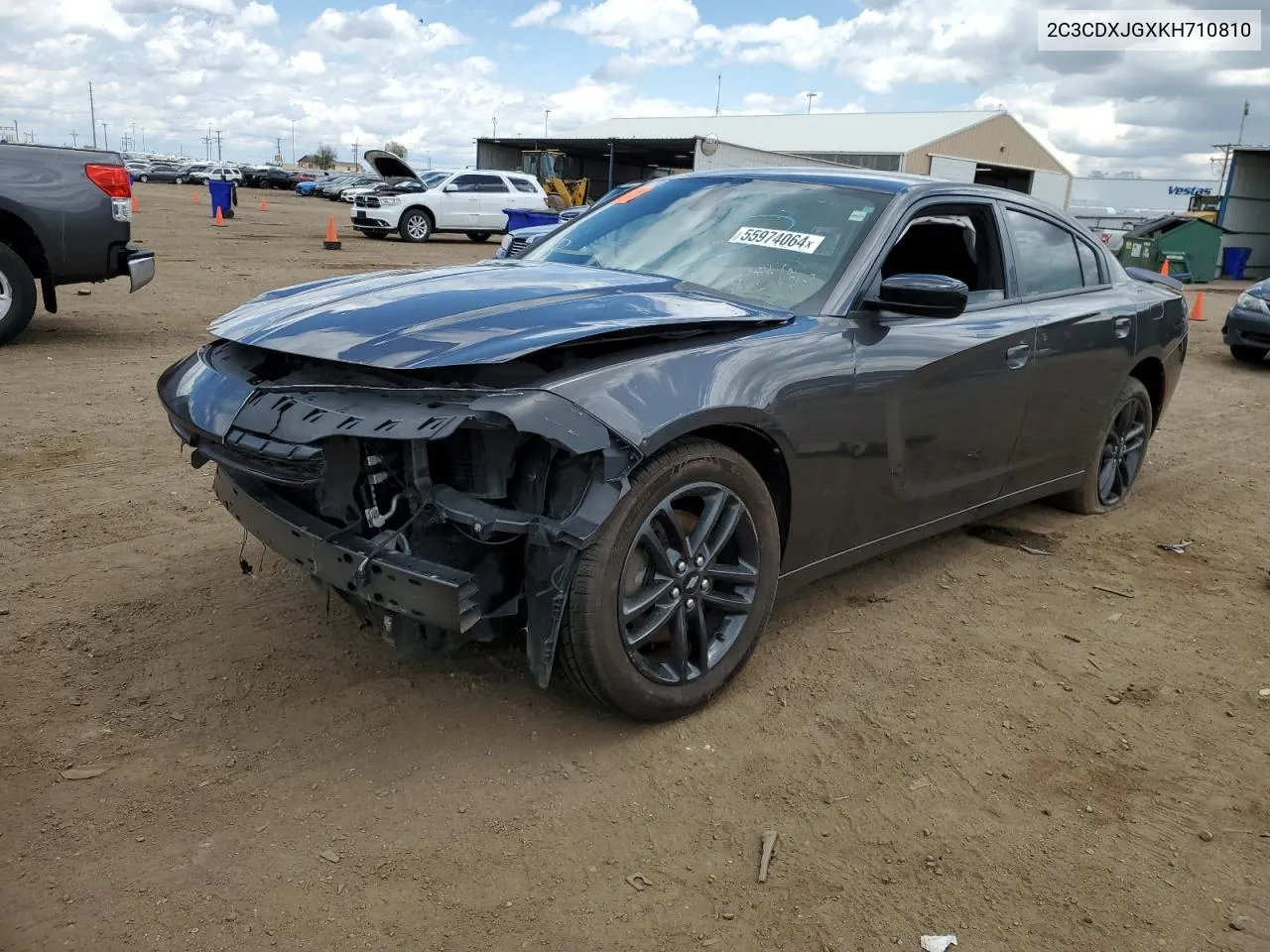 2019 Dodge Charger Sxt VIN: 2C3CDXJGXKH710810 Lot: 55974064