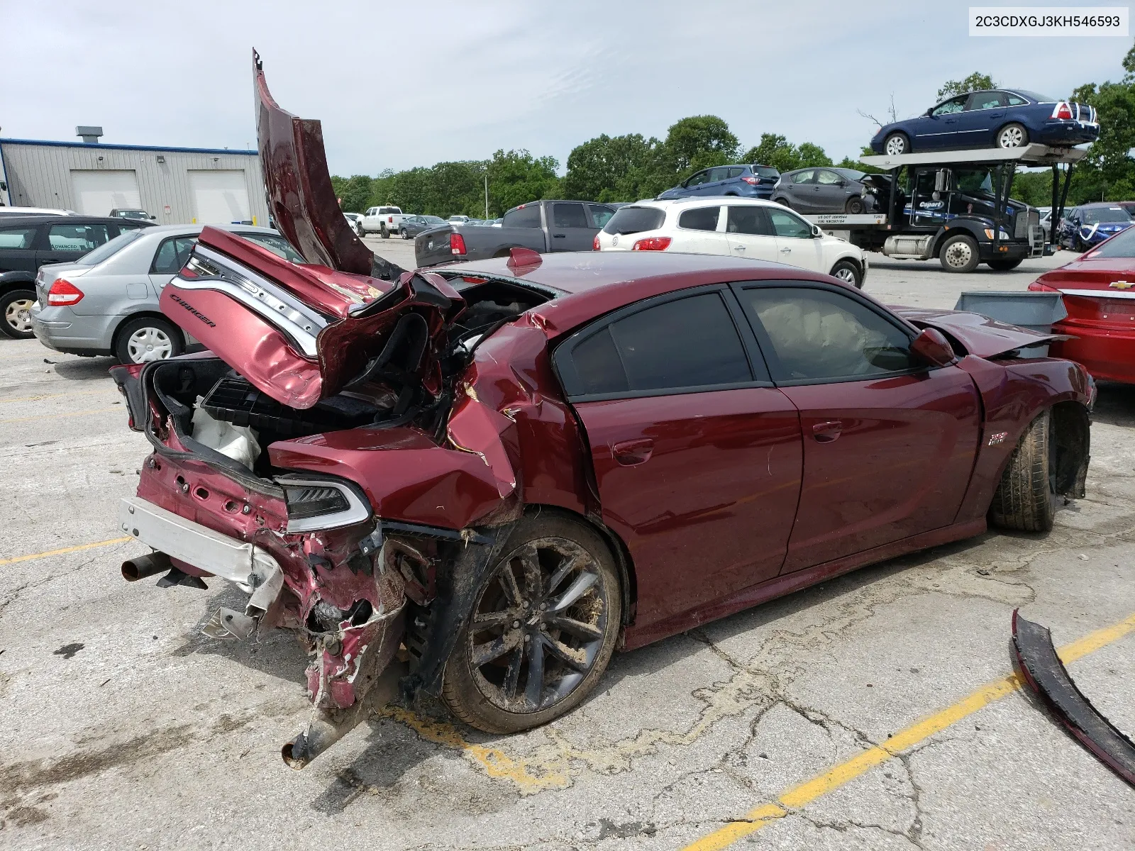 2019 Dodge Charger Scat Pack VIN: 2C3CDXGJ3KH546593 Lot: 56315884